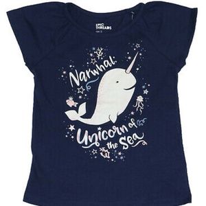 Epic Threads Girls Narwhal Unicorn of the Sea Top